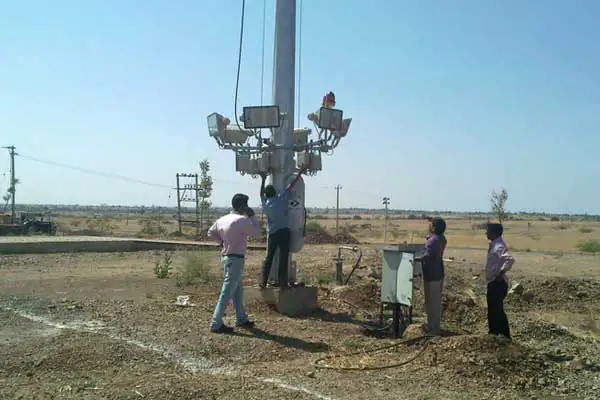 Installing a light tower