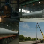 برج روشنایی ثابت با چند پروژکتور LED